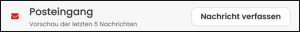 Posteingang im Dashboard